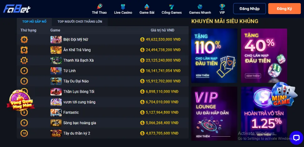Slot game nổ hũ 99vim link mới